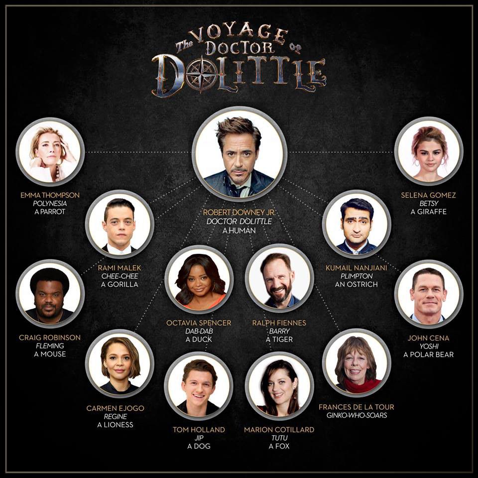 Người Sắt và Người Nhện tái hợp trong dự án "Voyage of Doctor Dolittle"